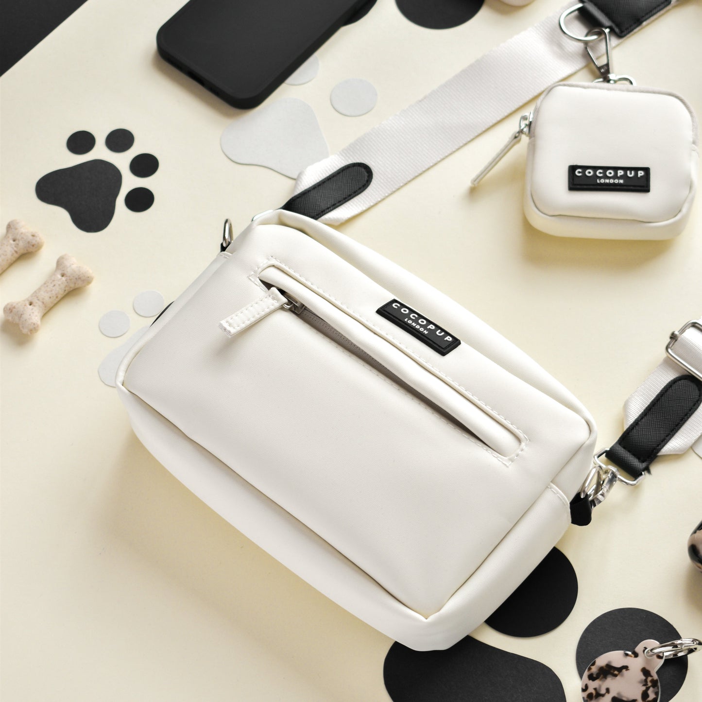 Build Your Own Dog Walking Bag - Oyster White - The Cambridge Dog Co.