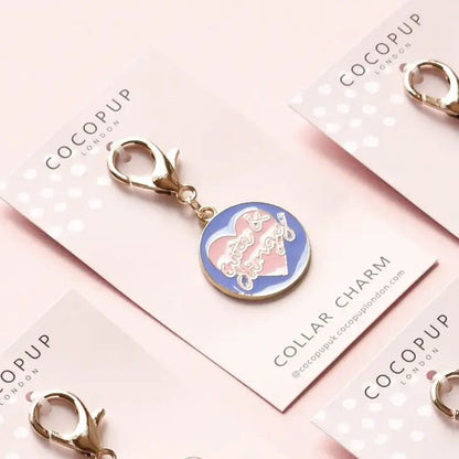 Dog Collar Charm - Cute and Clingy