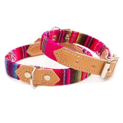Hiro & Wolf Inca Pink Dog Collar